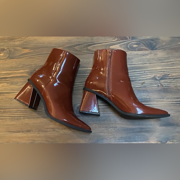 BP. Patent Leather Square Toe Boots - Picture 5 of 9